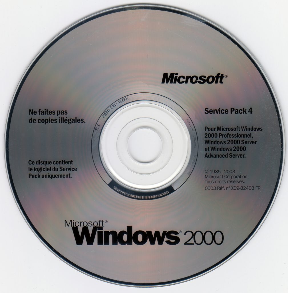 cd windows 2000 