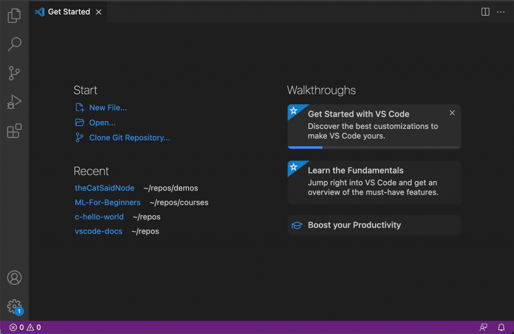 alternatives versions visual studio code