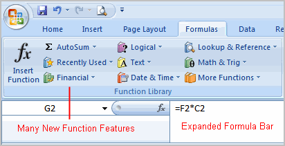 Technical Characteristics of Microsoft Excel 2007 