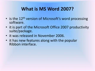 microsoft word 2007 free download 