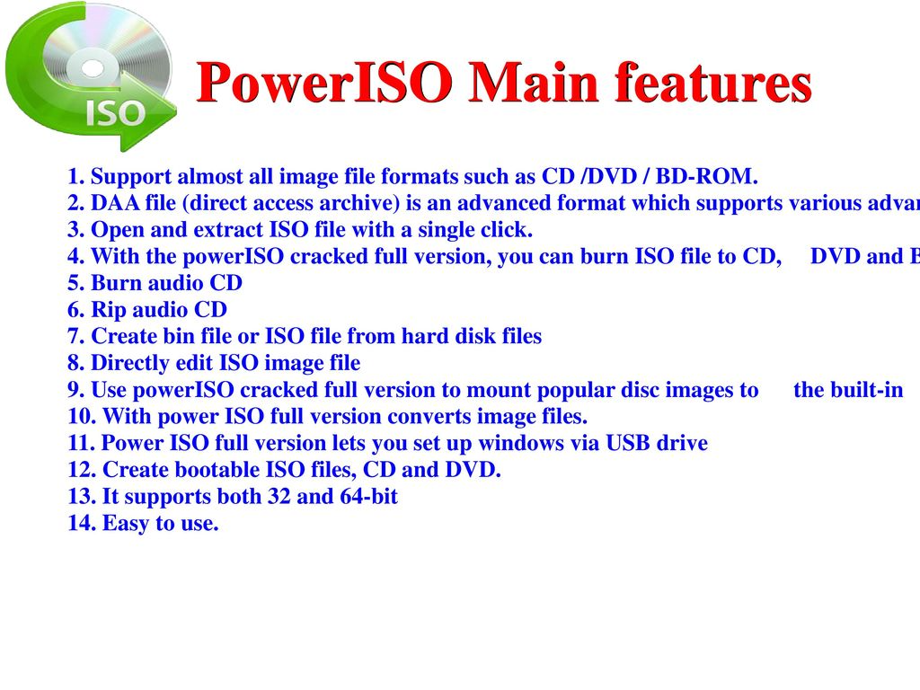  New features of PowerISO Crack full version 2023