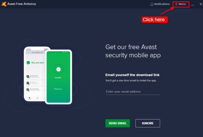 How to Activate Avast Antivirus License Key and activate Avast Premier Security License File step 2
