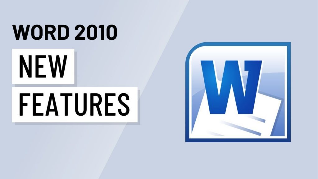 Technical characteristics of Microsoft Word 2010