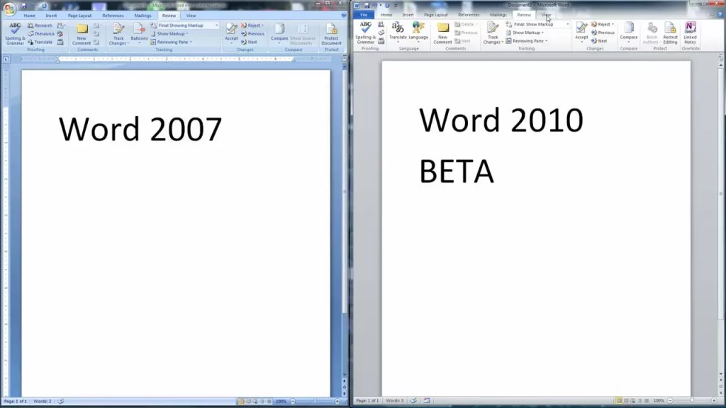 Features of Microsoft Word 2010