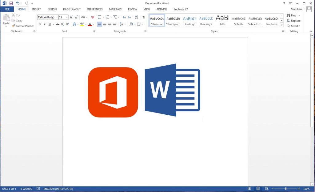 Versions Microsoft Word 2013