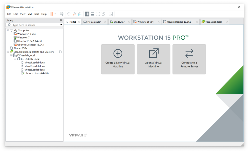 What's new in the new version of the VMware Workstation 15
