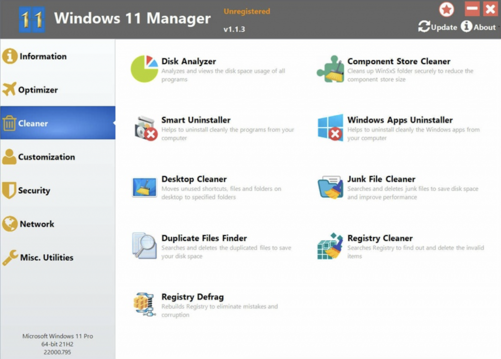 Yamicsoft Windows 11 Manager Free Download For 32-64Bit